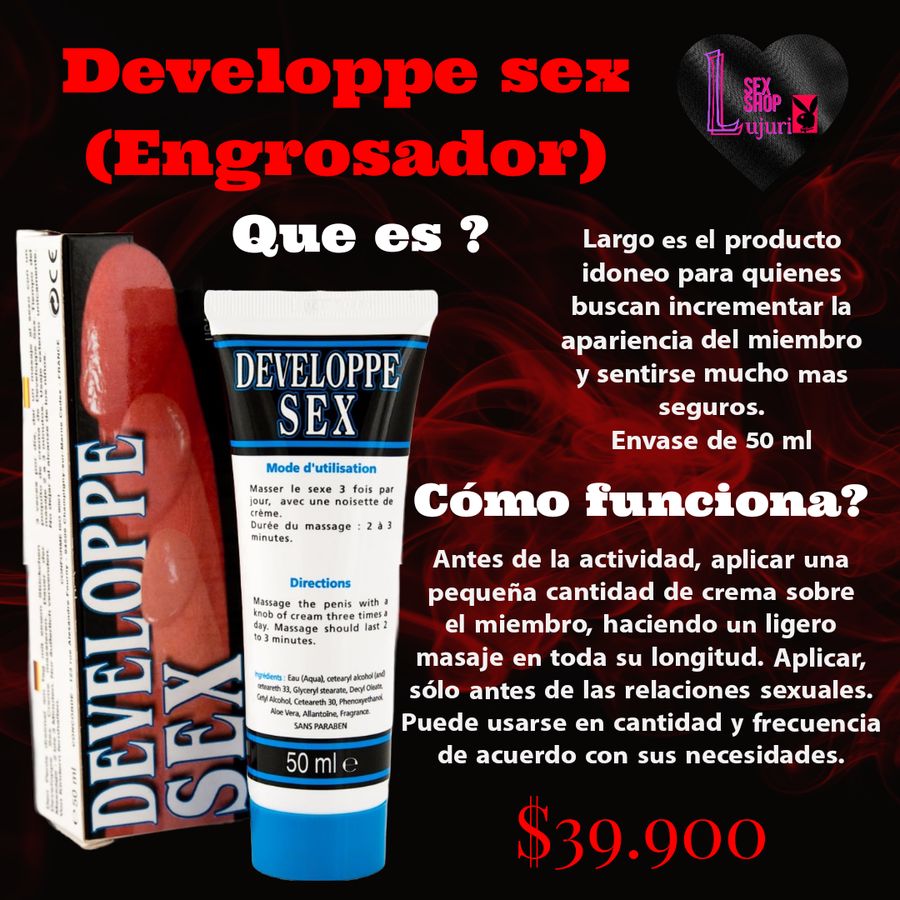 Developpe sex crema enredadora